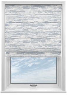 Glamour, Slate Blue - Motorised Roman Blind